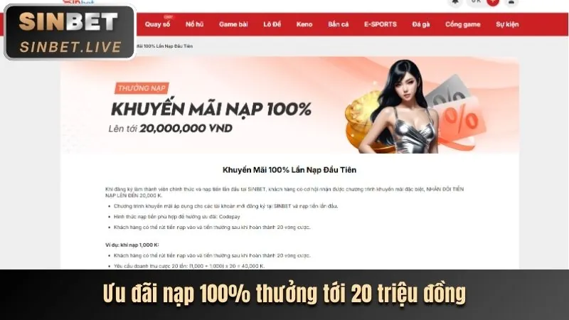 Các chương trình khuyến mãi Nohu 52